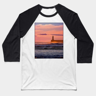 Long Sands Tynemouth Boat Baseball T-Shirt
